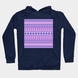 Aztec Essence Pattern Pinks Blue Purple Hoodie